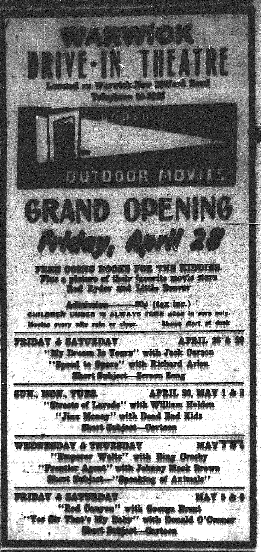 Warwick Drivein Theatre is located in Warwick, New York